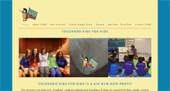 Desktop Screenshot of coloradokidsforkids.org
