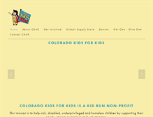 Tablet Screenshot of coloradokidsforkids.org